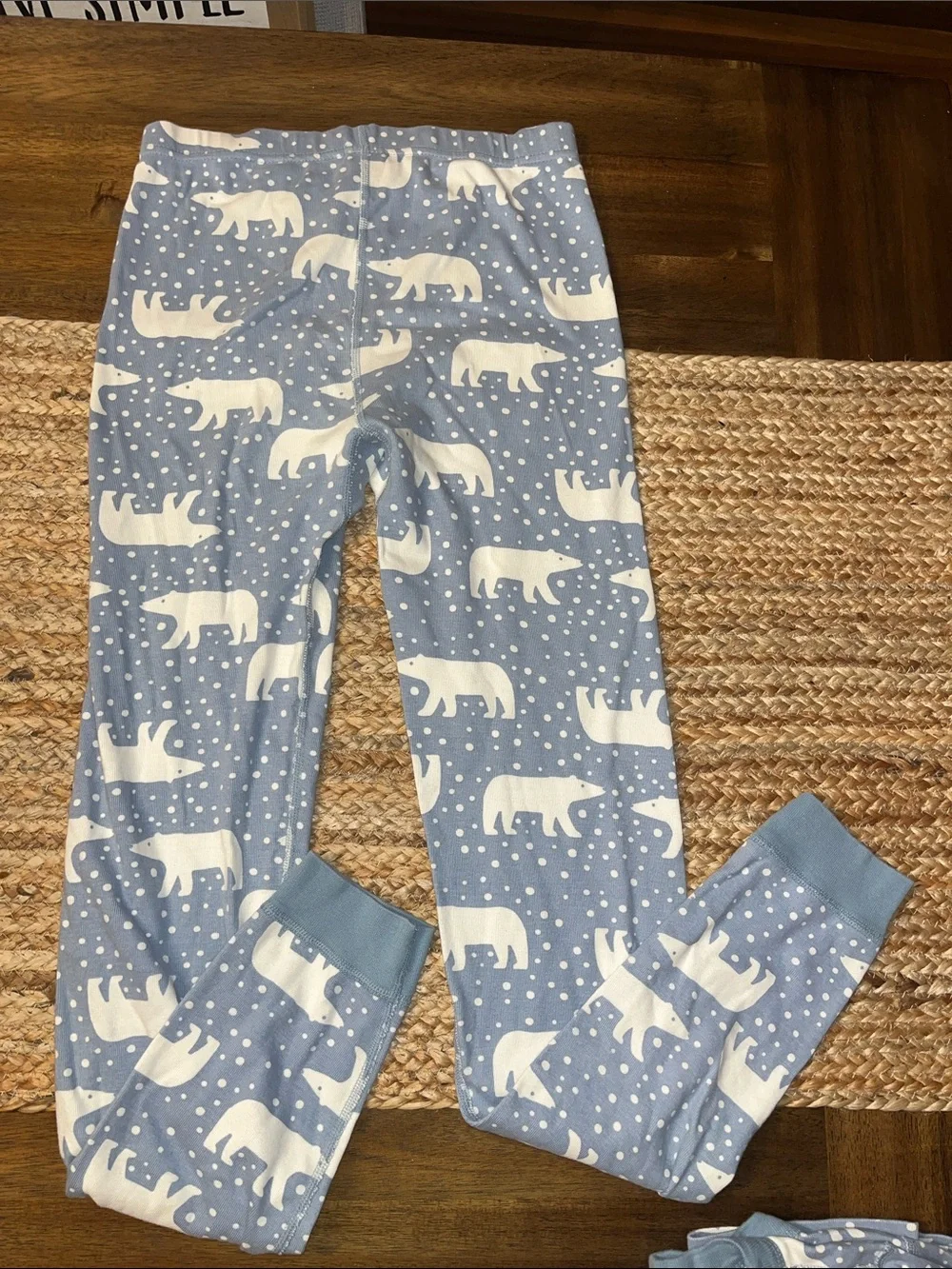 Hanna Andersson 2 pc Pajama Set 14-16 polar bears